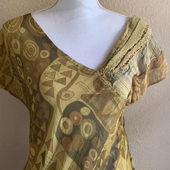 ANNELISE JACOBSON OF LONDON INDIE BOHO TUNIC S/M WOMENS - Picture 4 of 7